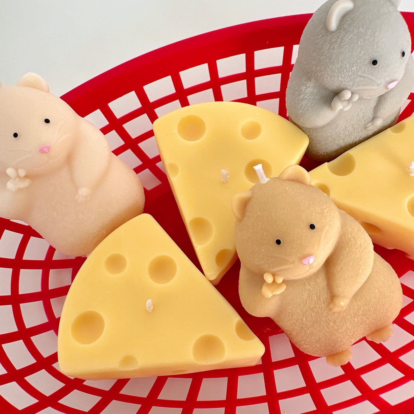 Hamster & Cheese Candle Set