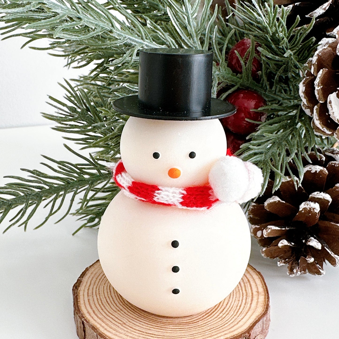 Snowman Candle