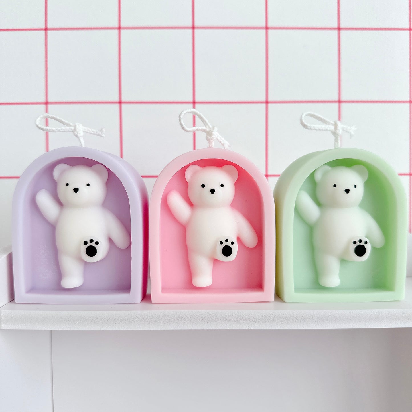 Hello Bear Candles