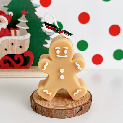 Gingerbread Man Candle