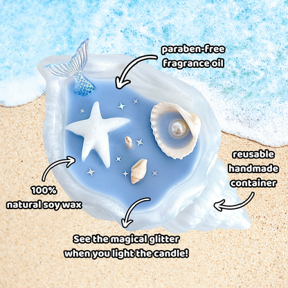 Mermaid Shell Candle