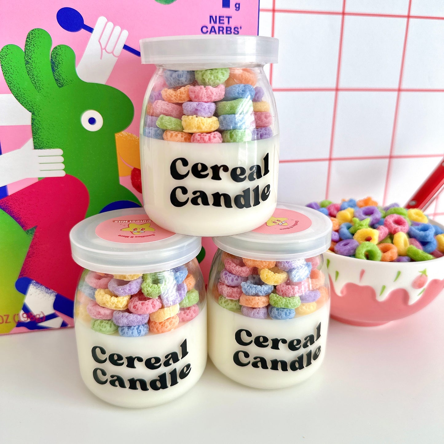 Fruit Loops Cereal Candles | Food Candles