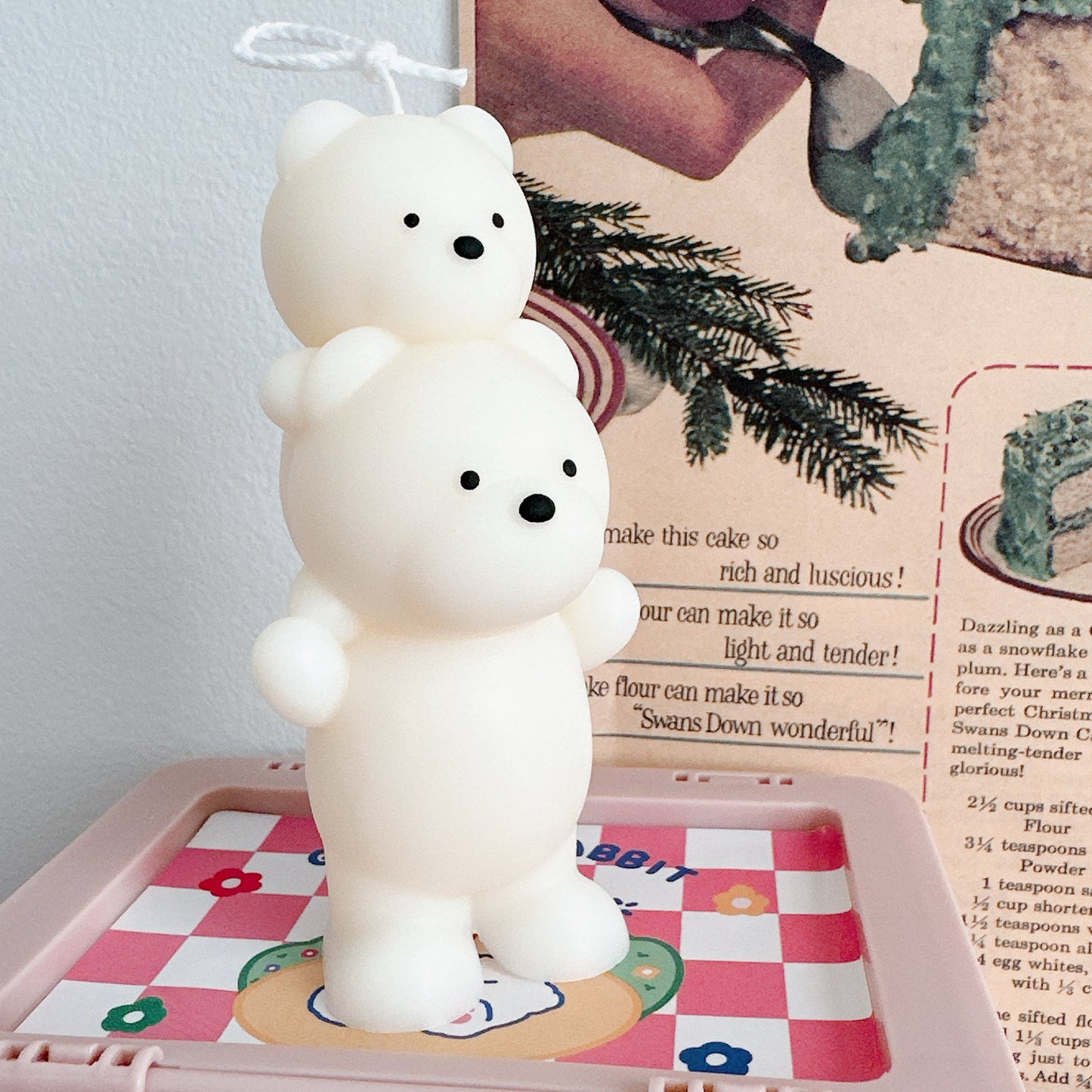 Piggyback Bears Candles