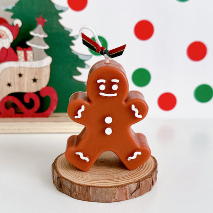 Gingerbread Man Candle