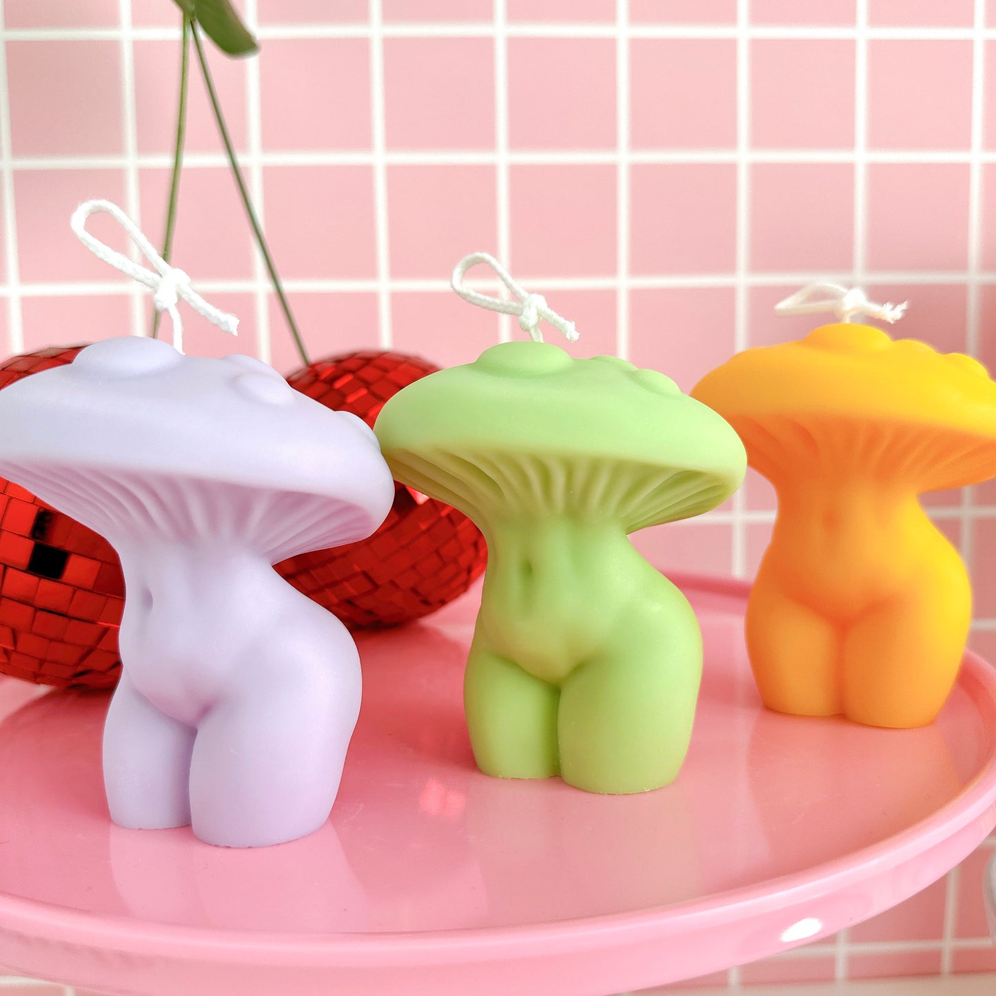 Mushroom Goddess Candles