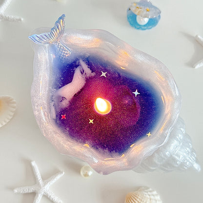 Mermaid Shell Candle