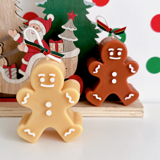 Gingerbread Man Candle