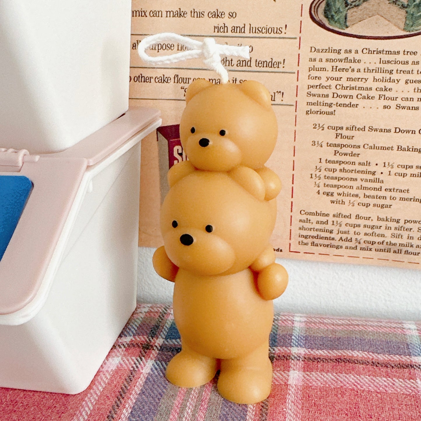 Piggyback Bears Candles