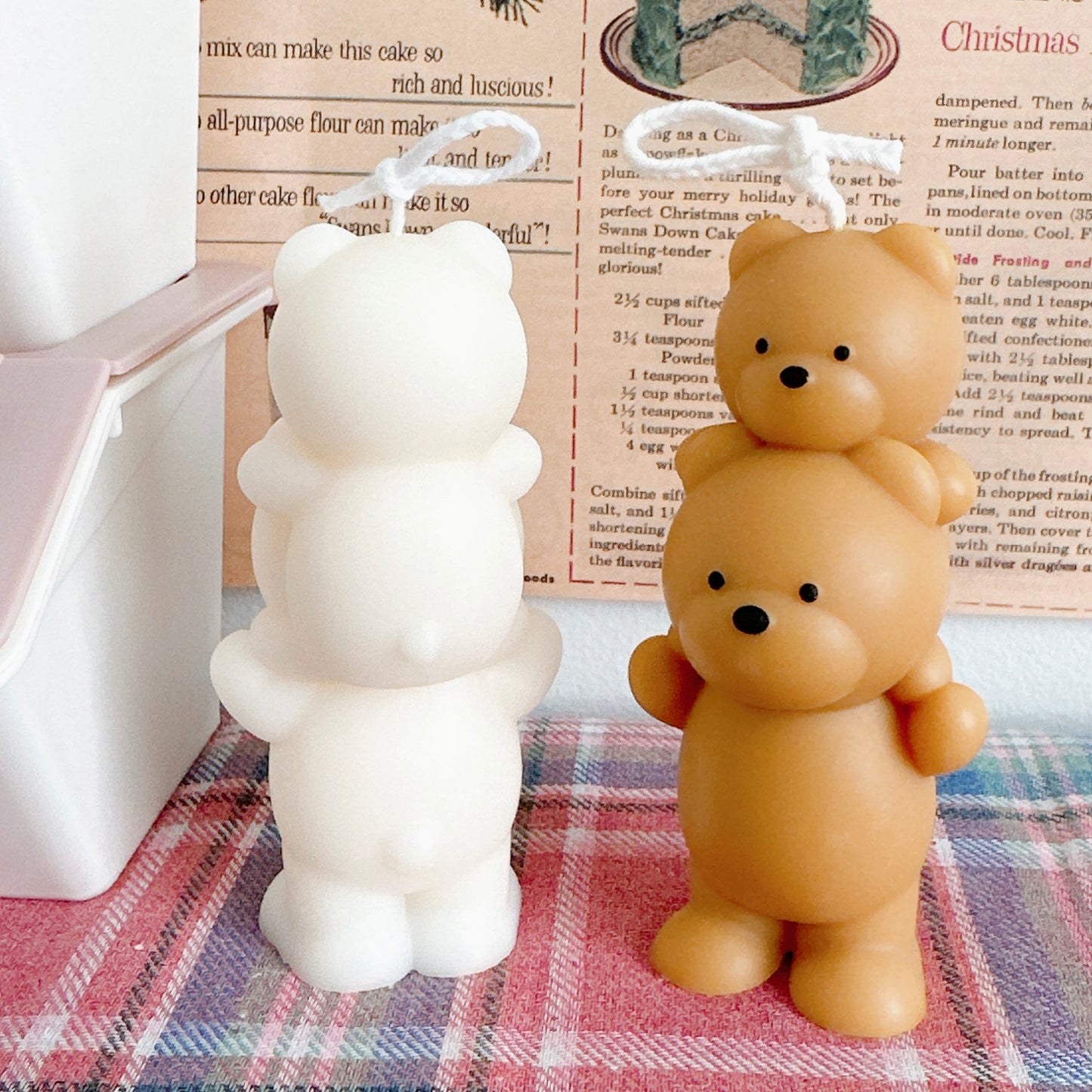 Piggyback Bears Candles