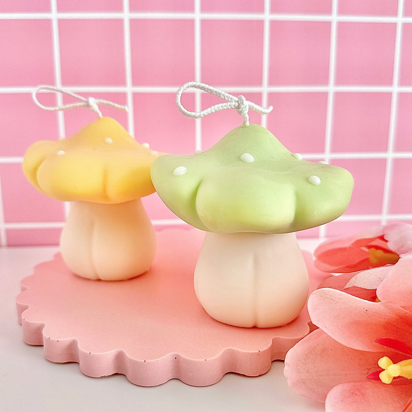 Chubby Mushroom Candle