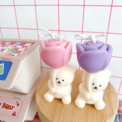 Romantic Bear Candles