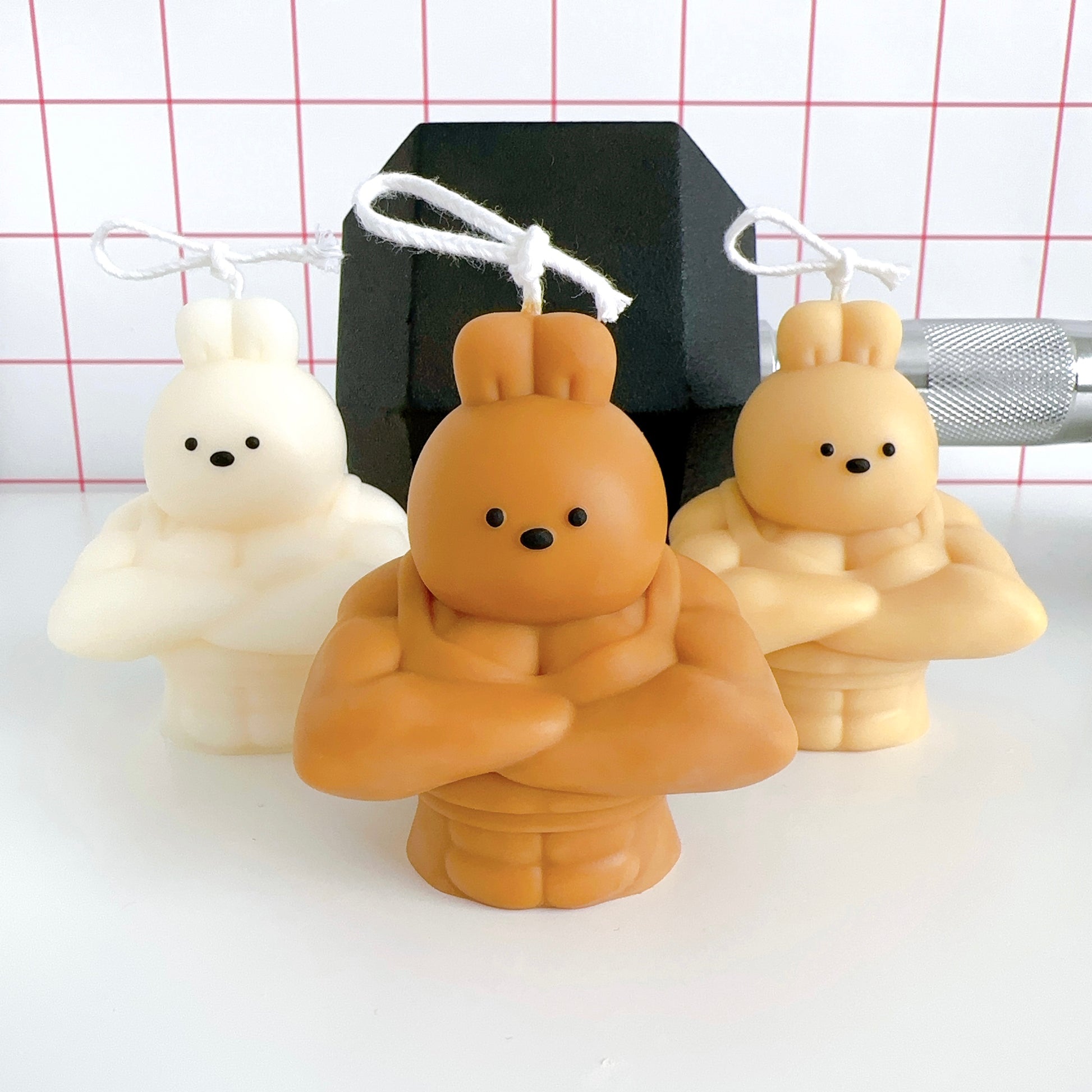 buff bunny candles