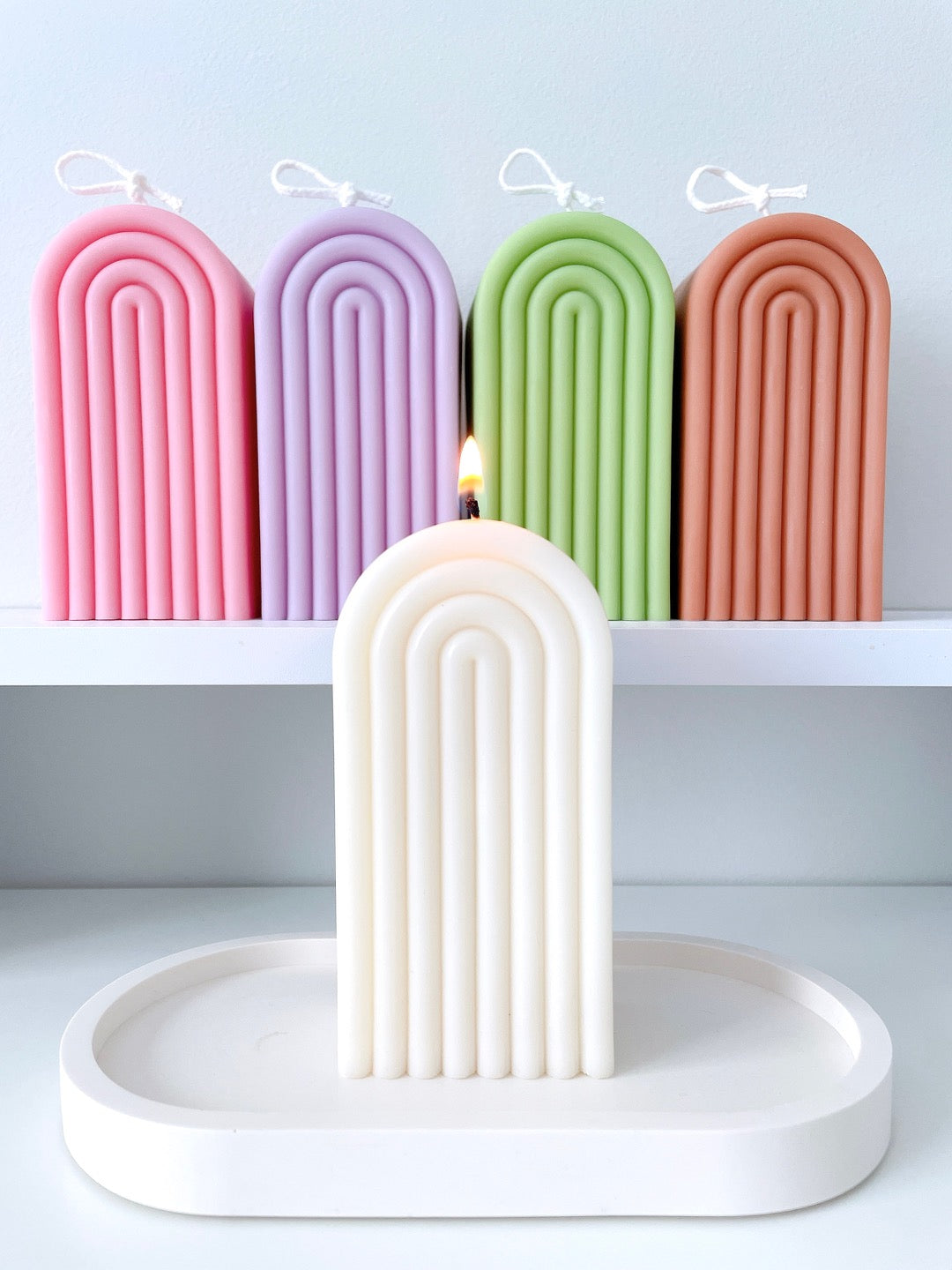 Large Rainbow Arch Candles