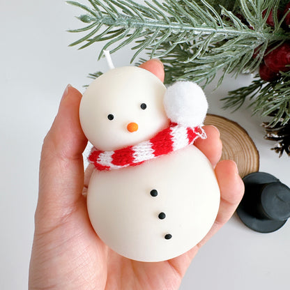 Snowman Candle