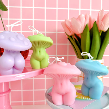 Mushroom Goddess Candles