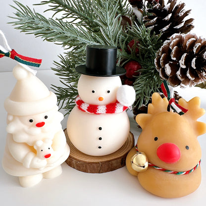 Snowman Candle