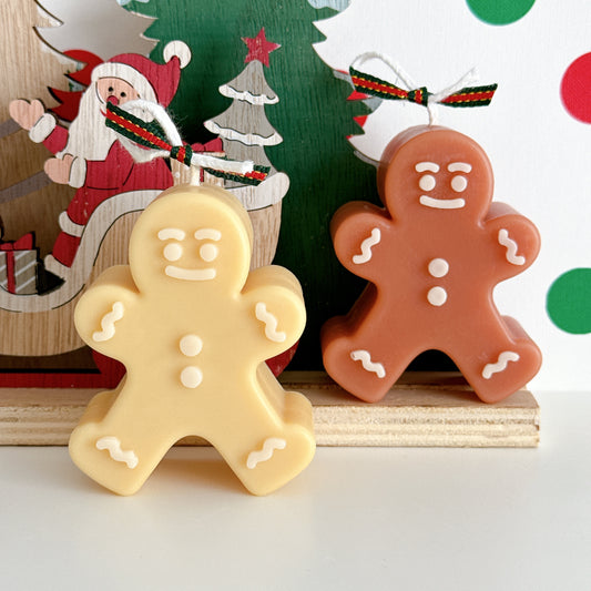 Gingerbread Man Candle
