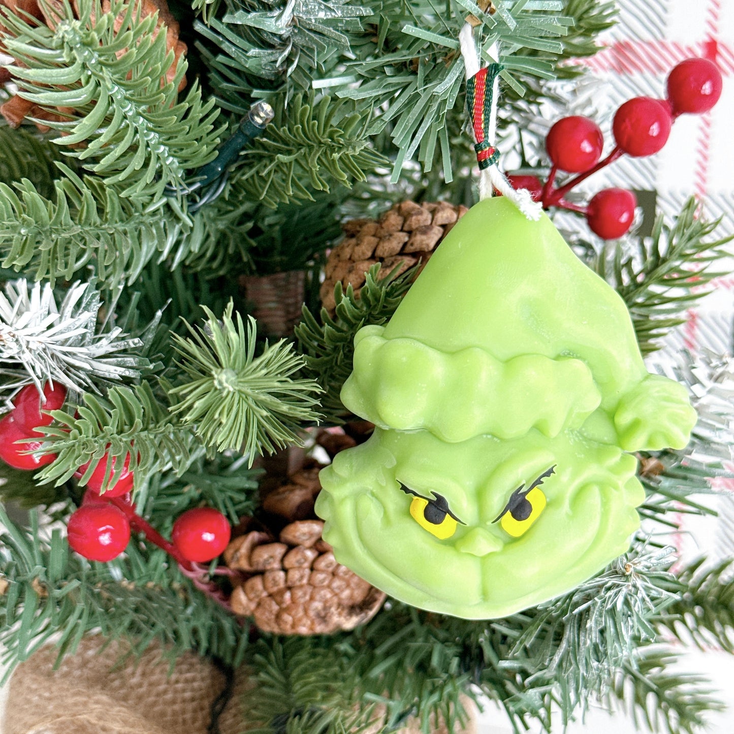 Christmas Grinch Candle