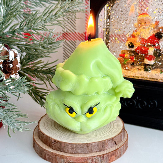 grinch candle
