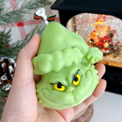 Christmas Grinch Candle