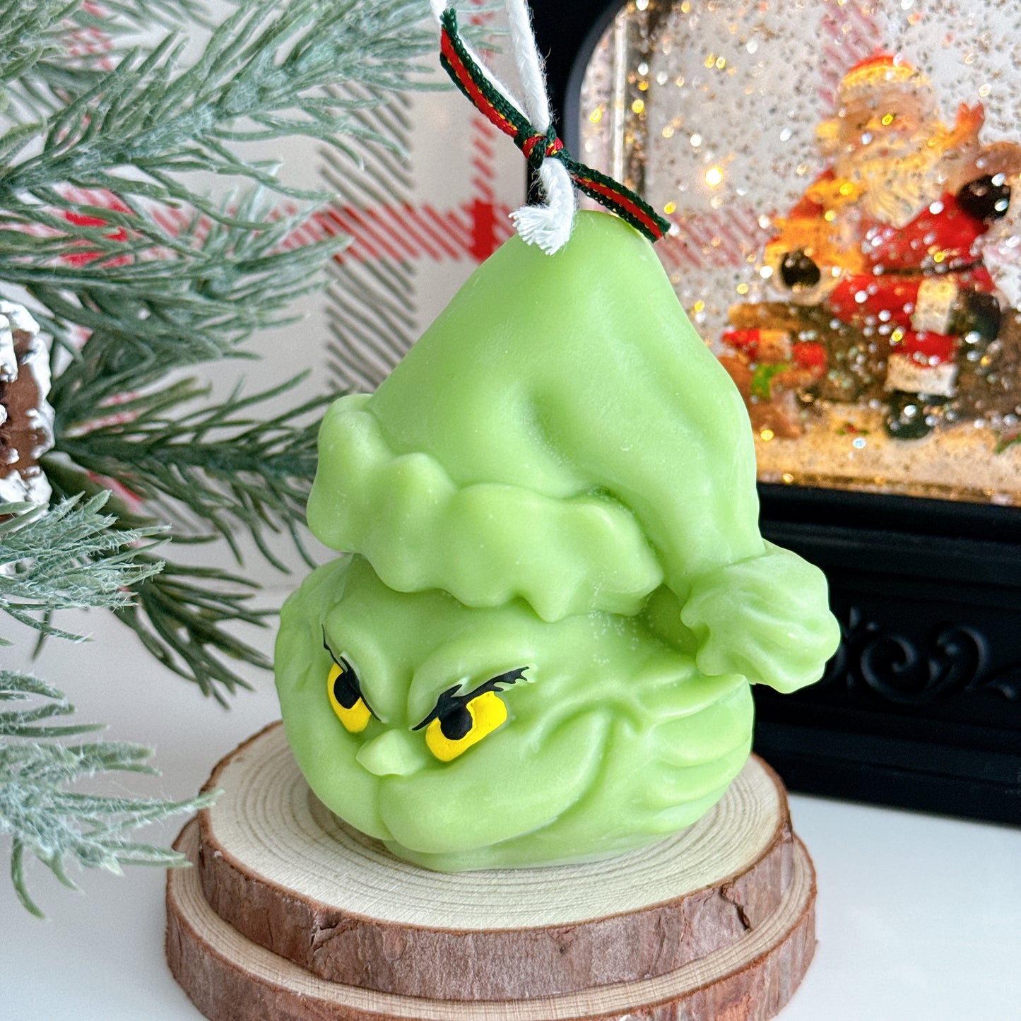 Christmas Grinch Candle