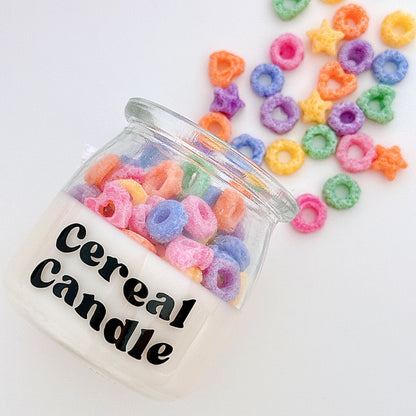 Fruit Loops Cereal Candle