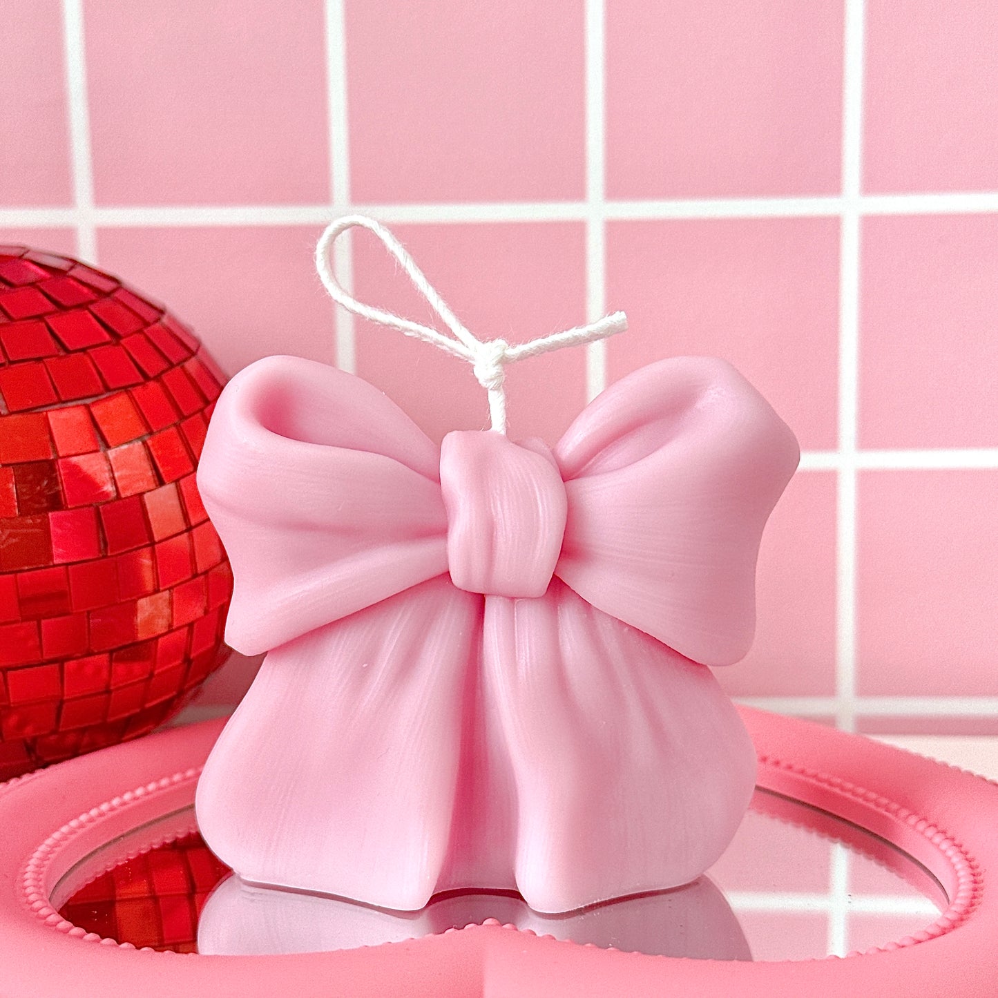 Aesthetic Bow Candle