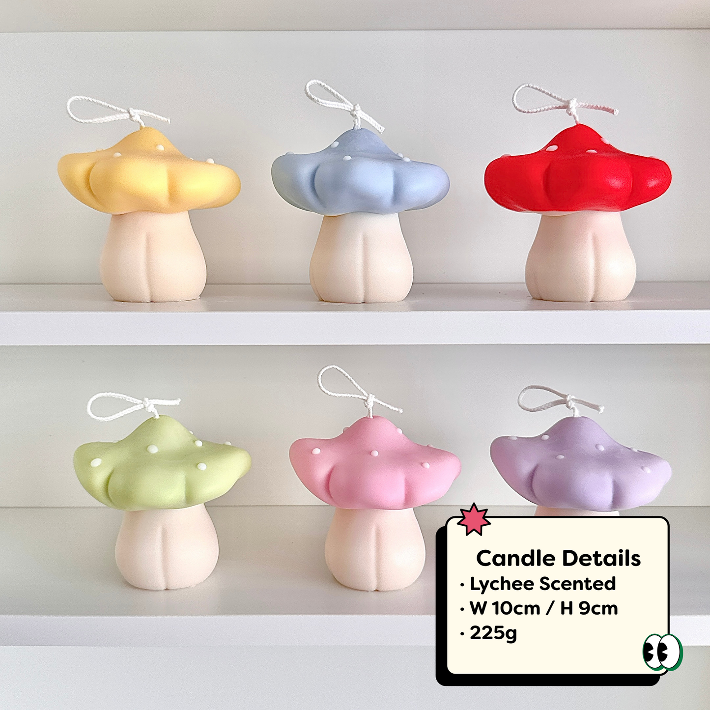 Chubby Mushroom Candle